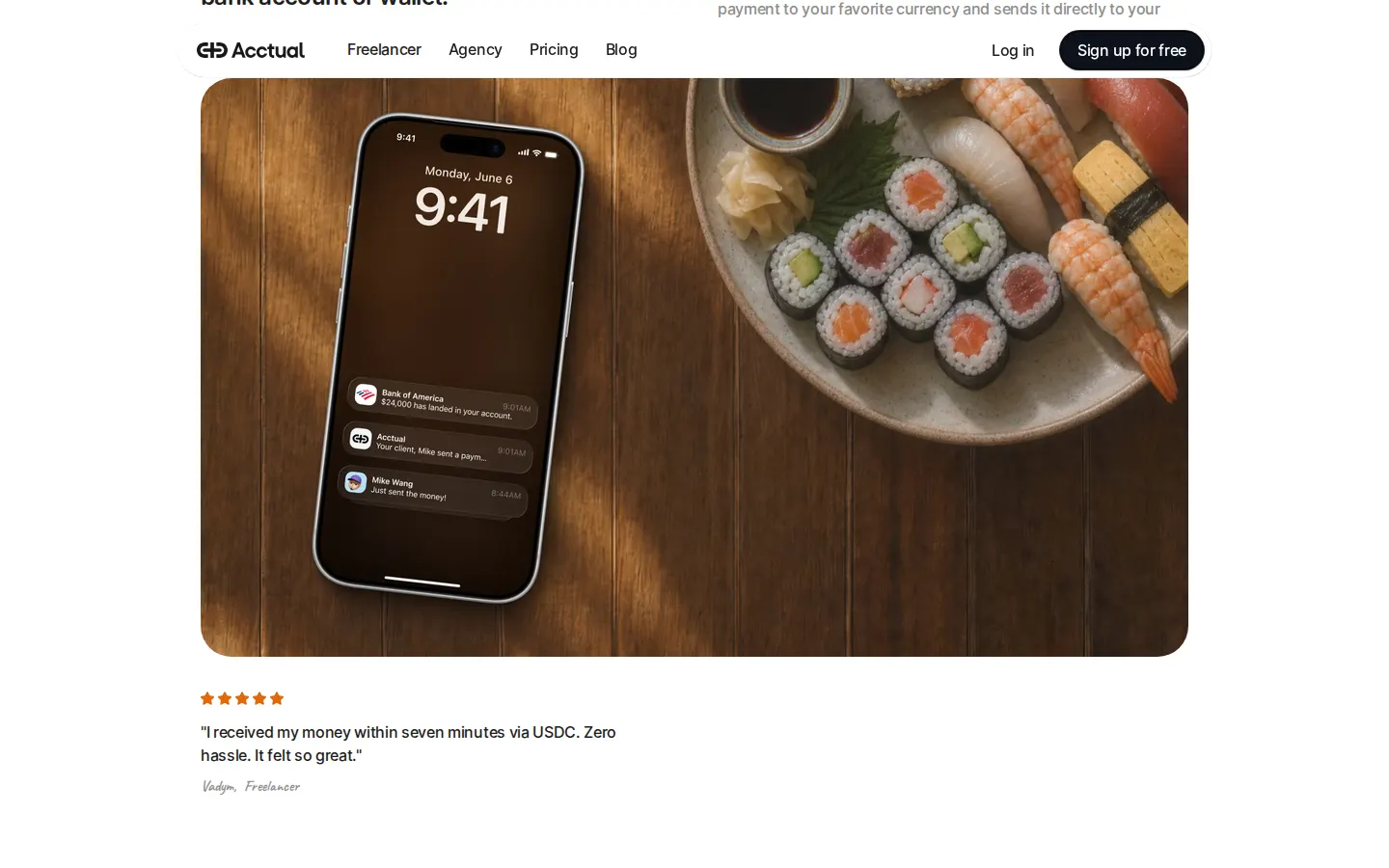 Lifestyle payment proof