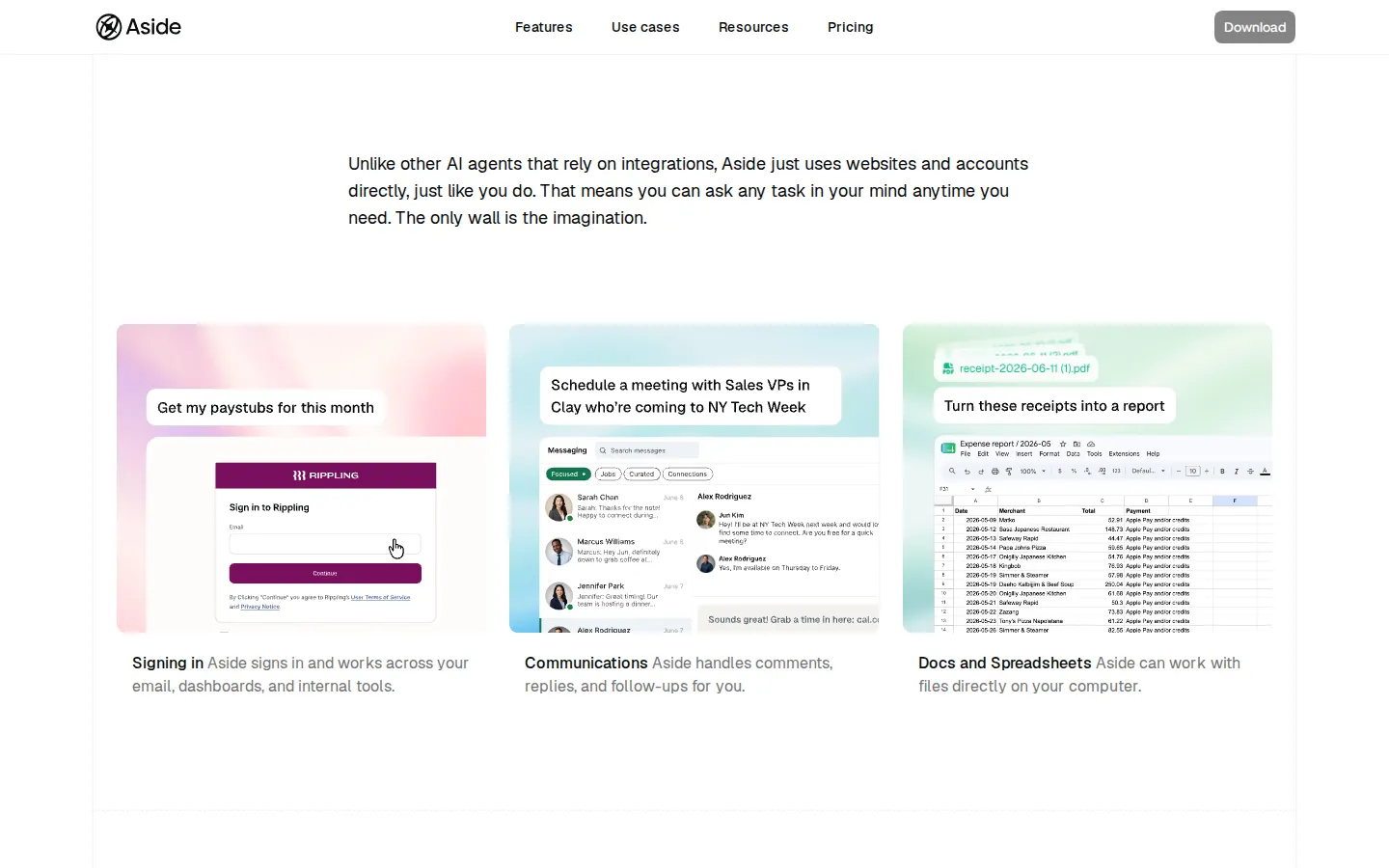 Use-case card trio
