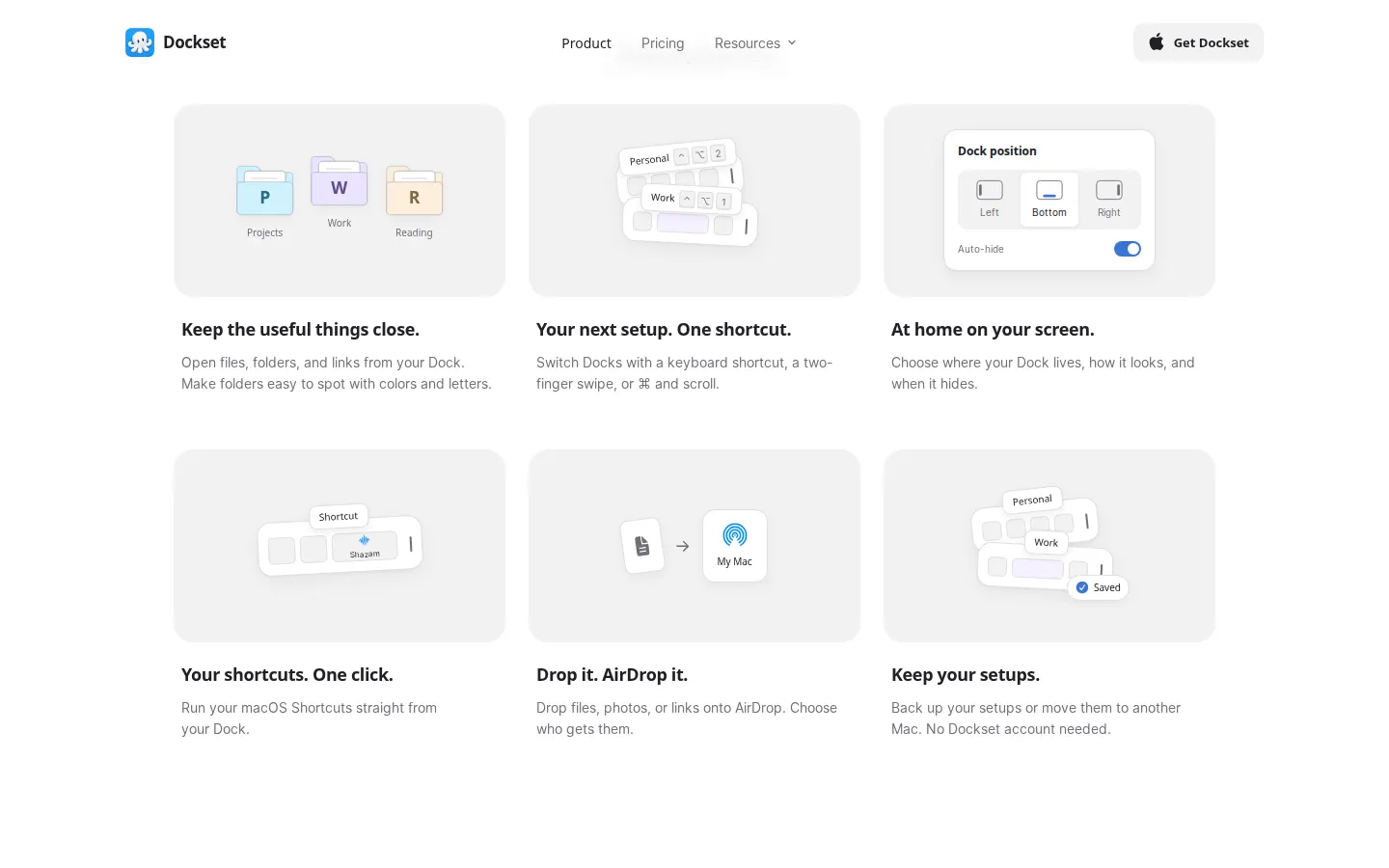 Little-things feature grid