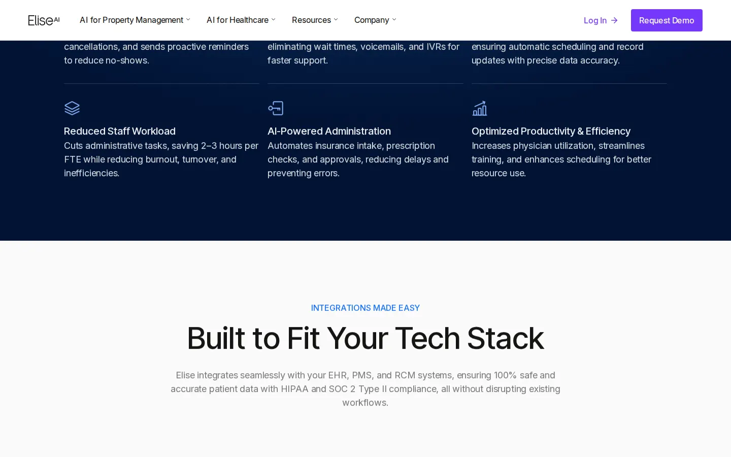 Benefits and integrations
