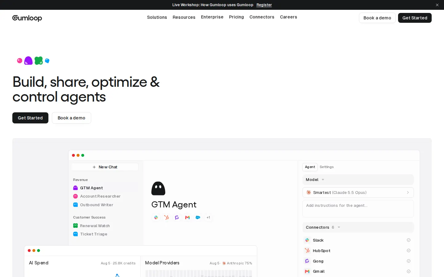 Agent builder hero