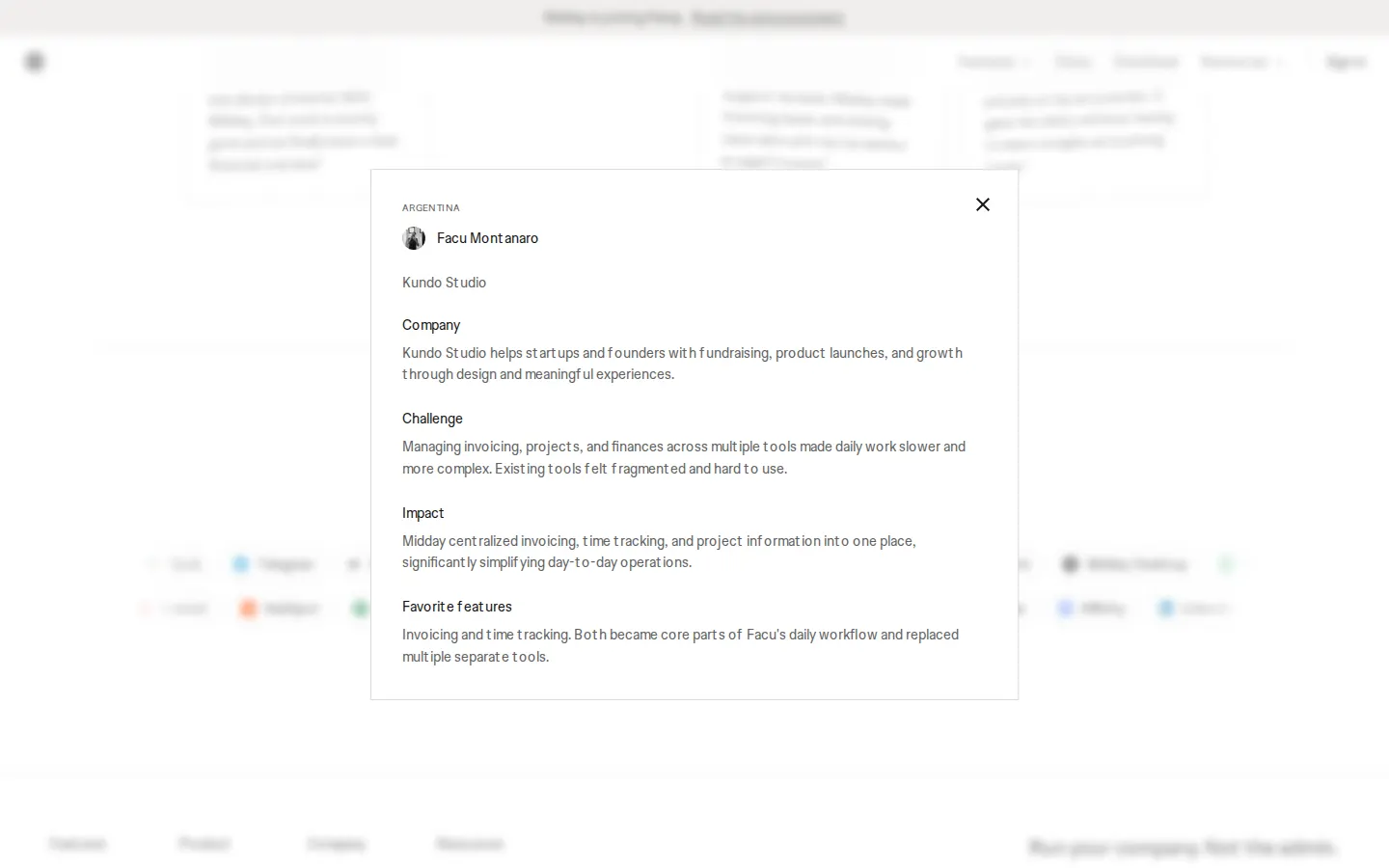 Footer navigation close