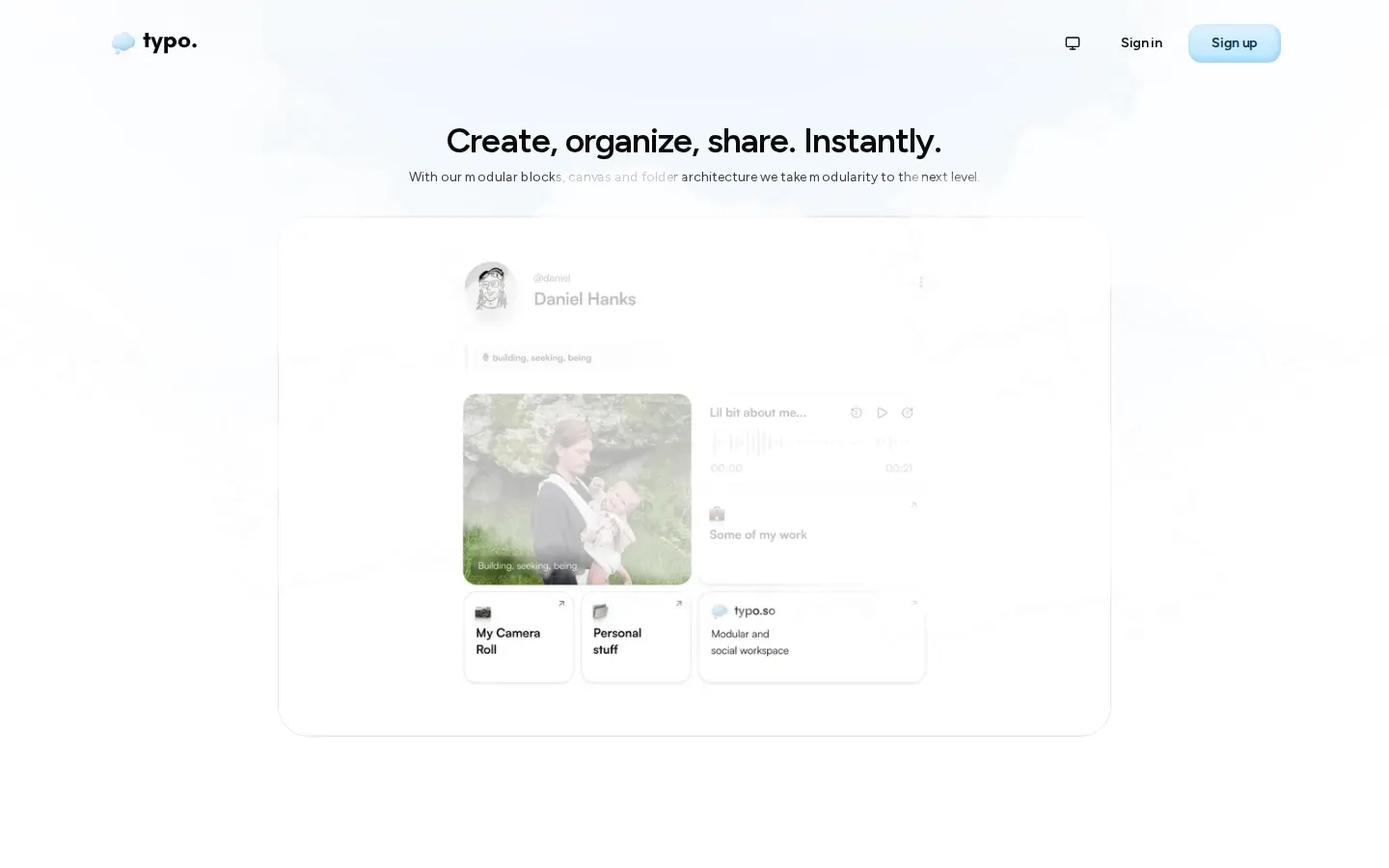 Product canvas preview