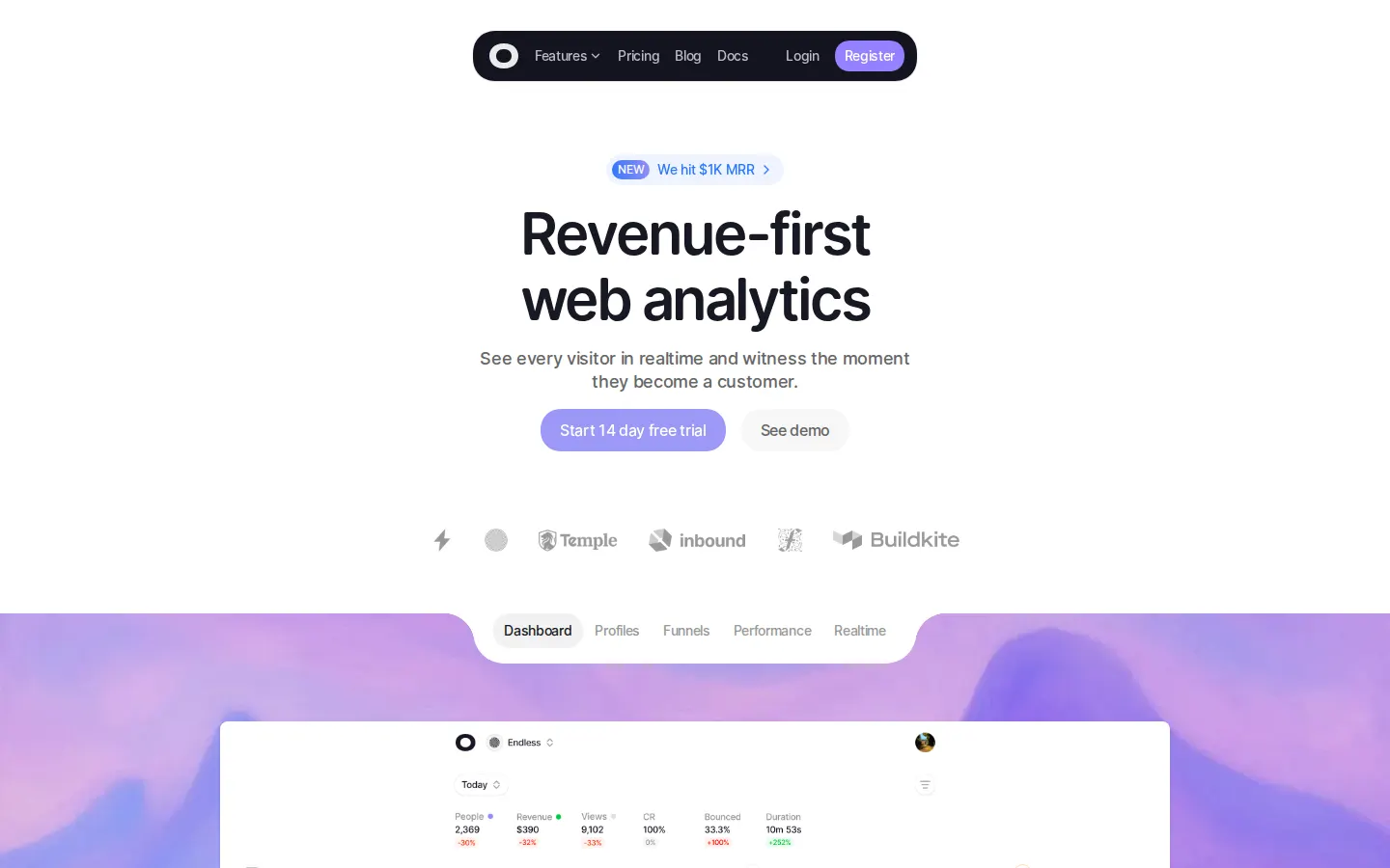 Dashboard hero preview